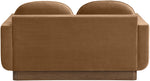Diviento - Velvet Performance Fabric Upholstered Loveseat
