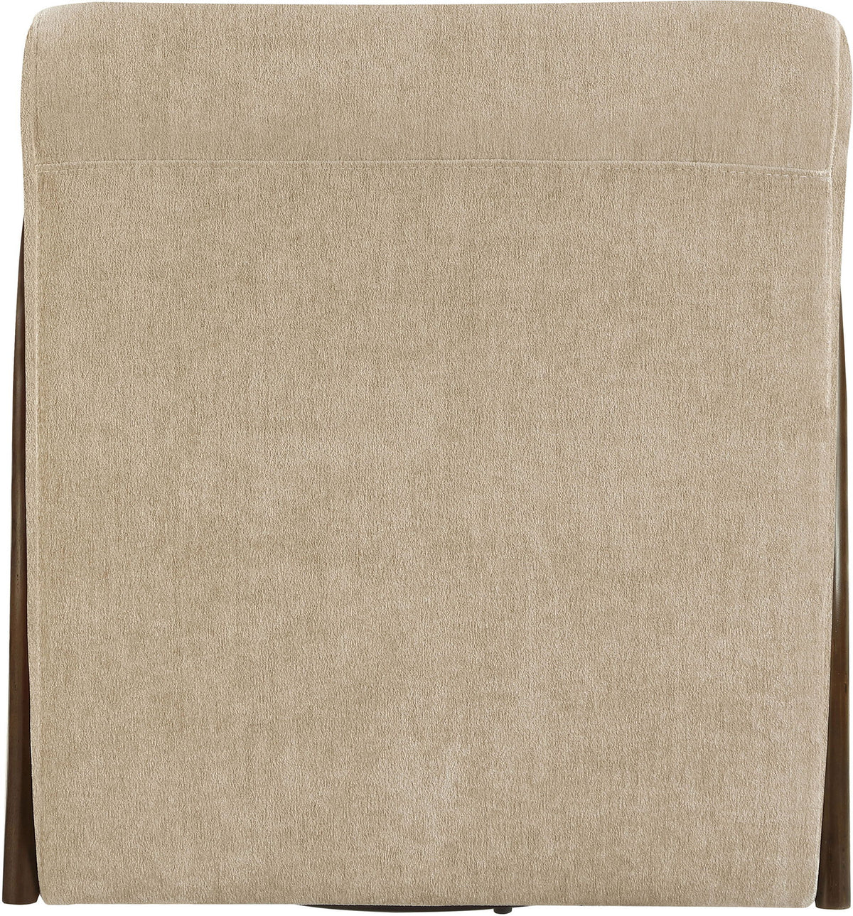 Neria - Chenille Fabric Upholstered Swivel Accent Chair - Painted Brown Base