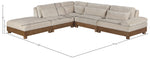 Turin - Chenille Fabric Upholstered Modular Sectional - Taupe