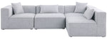 Cube - Linen 4 Piece Modular Corner Sectional