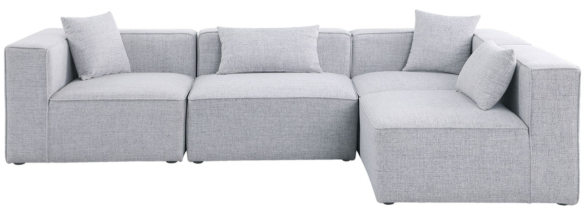 Cube - Linen 4 Piece Modular Corner Sectional