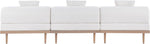 Laguna - 3 Piece Resilient Water Resistant Fabric 106.5" Outdoor Patio Armless Modular Sofa