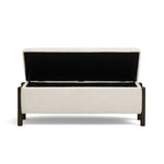 Abby - Nubby Fabric Storage Bench