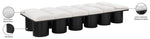 Pavilion - 12 Piece Modular Bench With Black Base