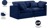 Indulge - Velvet 2 Seat Modular Sofa