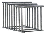 Melange - Bianca Nesting Tables - Silver