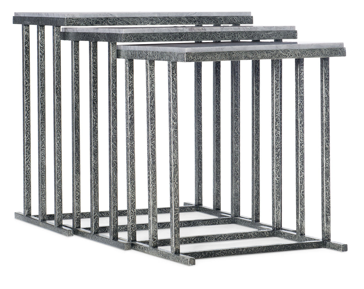 Melange - Bianca Nesting Tables - Silver