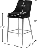 Karina - Stool with Chrome Legs (Set of 2)