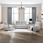 Eastre - Power Motion Recliner With USB Port - Beige Chenille