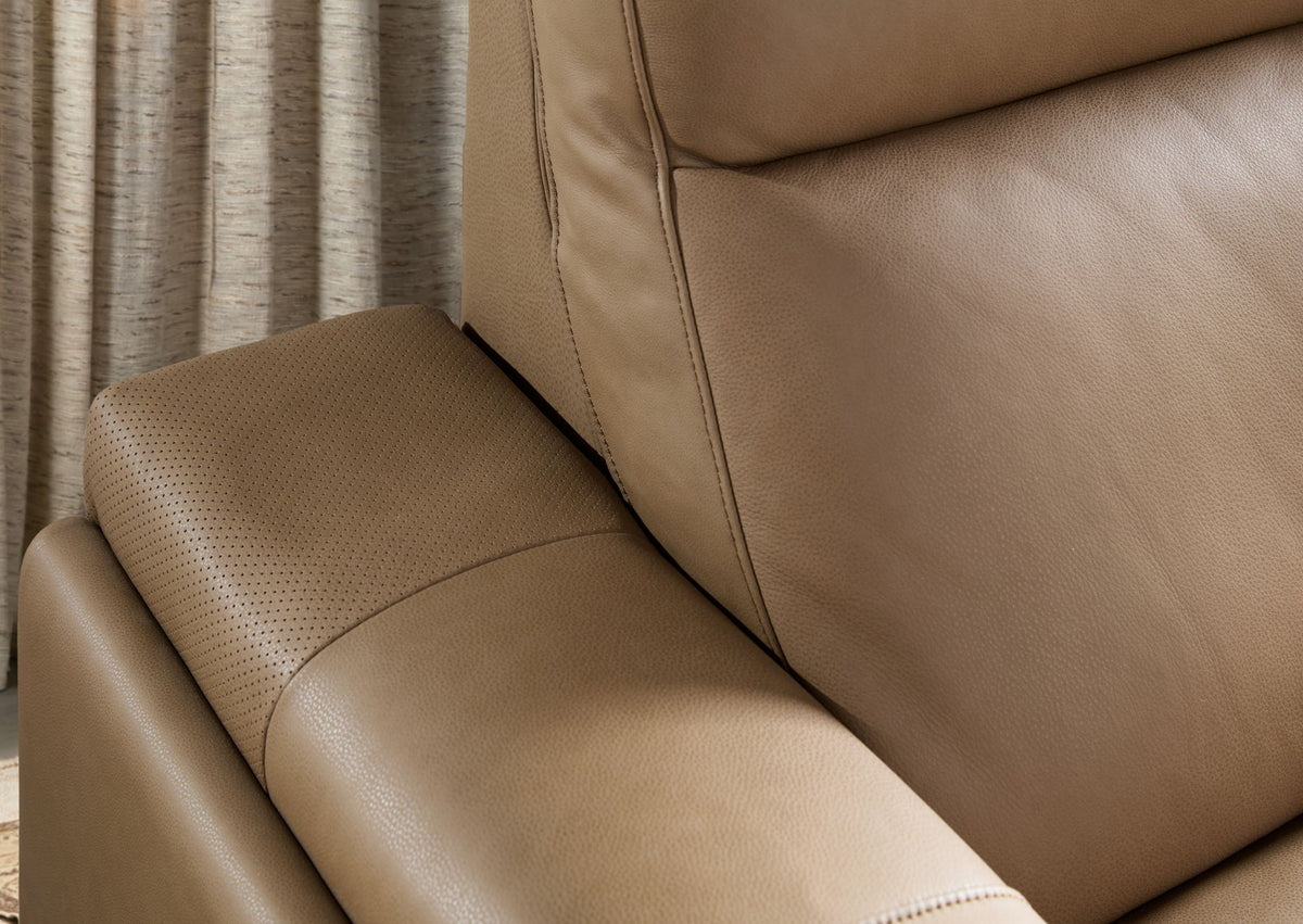 MS - Simone Six-Piece Power Reclining Sectional - Dark Brown