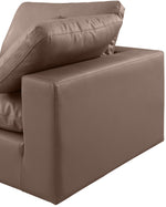 Comfy - 5 Piece Faux Leather Modular Sectional With Chaise