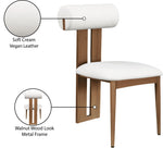 Dario - Faux Leather Dining Chair With Brown Frame (Set of 2)