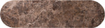 Cindra - Genuine Marble Top And Iron Base Console Table
