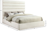 Adam - Chenille Fabric Bed With 70.5" Headboard