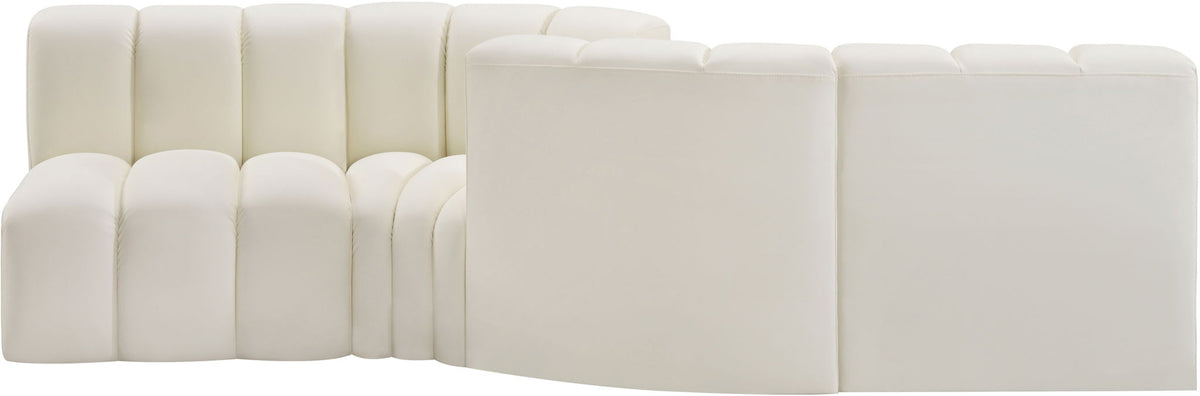 Arc - Faux Leather 4 Piece Sofa