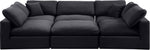 Comfy - 6 Piece Velvet Sectional
