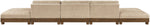 Turin - Chenille Fabric Upholstered Modular Sectional - Beige