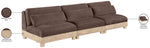 Turin - Chenille Fabric Upholstered Modular Sectional - Brown