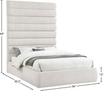 Adam - Linen Fabric Bed With 89" Headboard