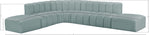 Arc - Faux Leather 7 Piece Corner Modular Sofa