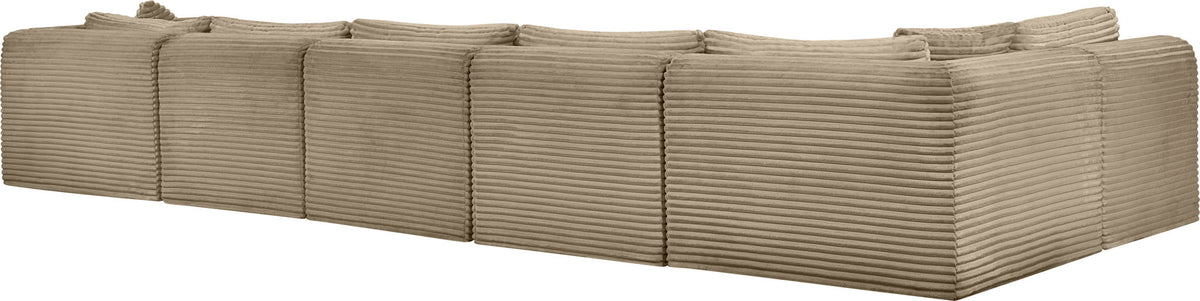 Shaggy - Fabric 6 Piece Modular Sectional