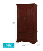 Glory Furniture - Louis Phillipe - Armoire