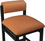 Roundhill - Faux Leather Counter Stool - Black Frame