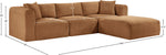 Shaggy - Fabric 4 Piece Modular Sectional