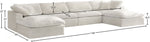 Cozy - 6 Piece Modular Double Chaise Sectional