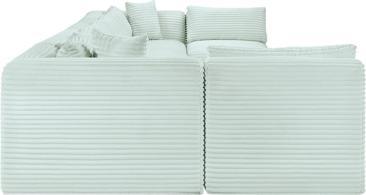 Shaggy - 8 Piece Modular U-Shaped Armless Sectional