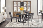 Chapman - Shou Sugi Ban Petite Round Dining Table - Black