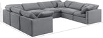 Indulge - Velvet 8 Piece Modular Sectional