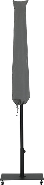 Amalfi - Aluminum Patio Umbrella - Black Base / Black Pole