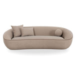 Jenny - Faux Mohair Sofa - Taupe