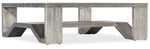 Melange - Saber Cocktail Table - Silver