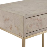 Pembrook - Side Table - Light Washed / Brass