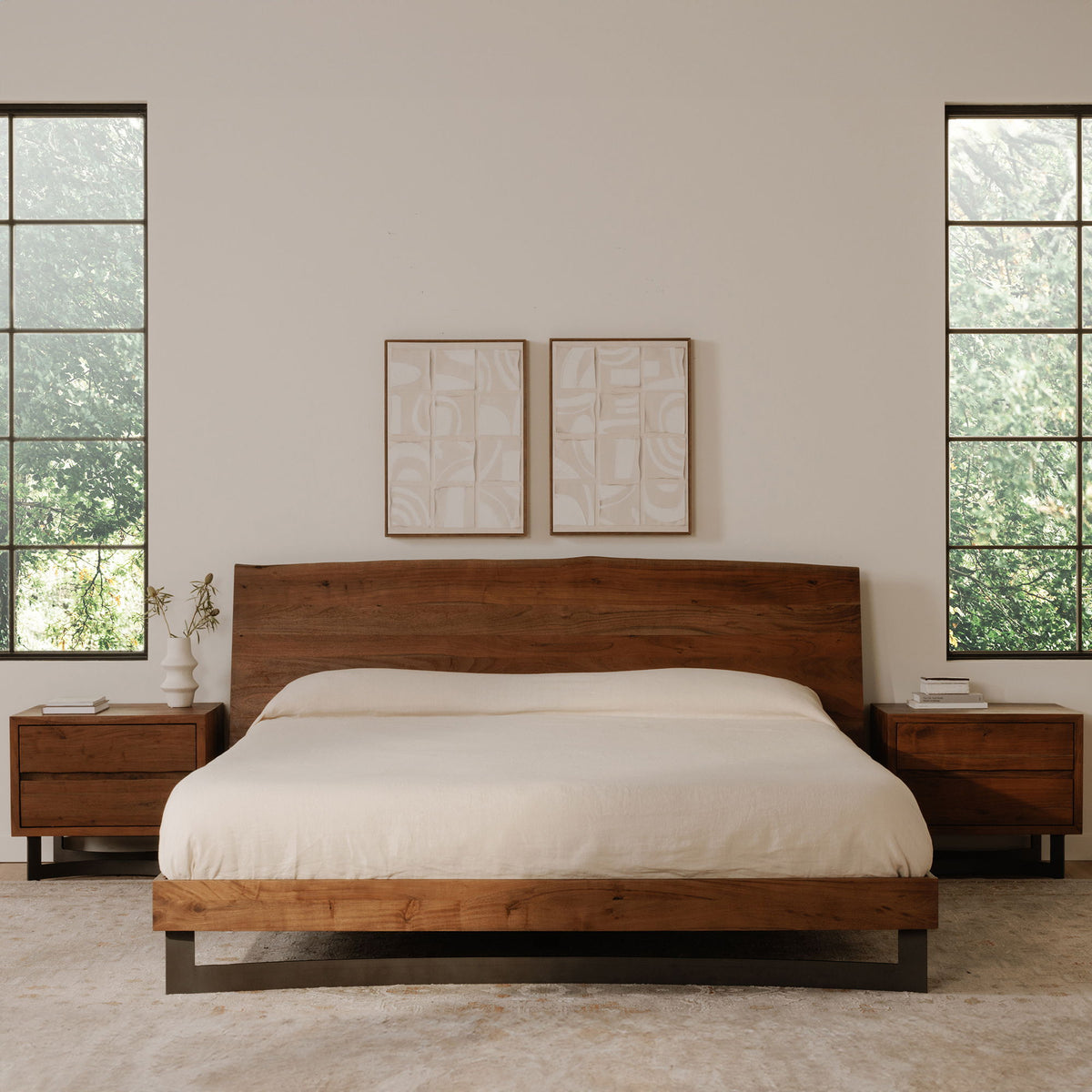 Bent - King Size Bed - Smoked