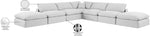 Comfy - 7 Piece Linen Modular Corner Sectional