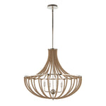 Lovelock - 4 Light Rope Empire Chandelier - Light Brown