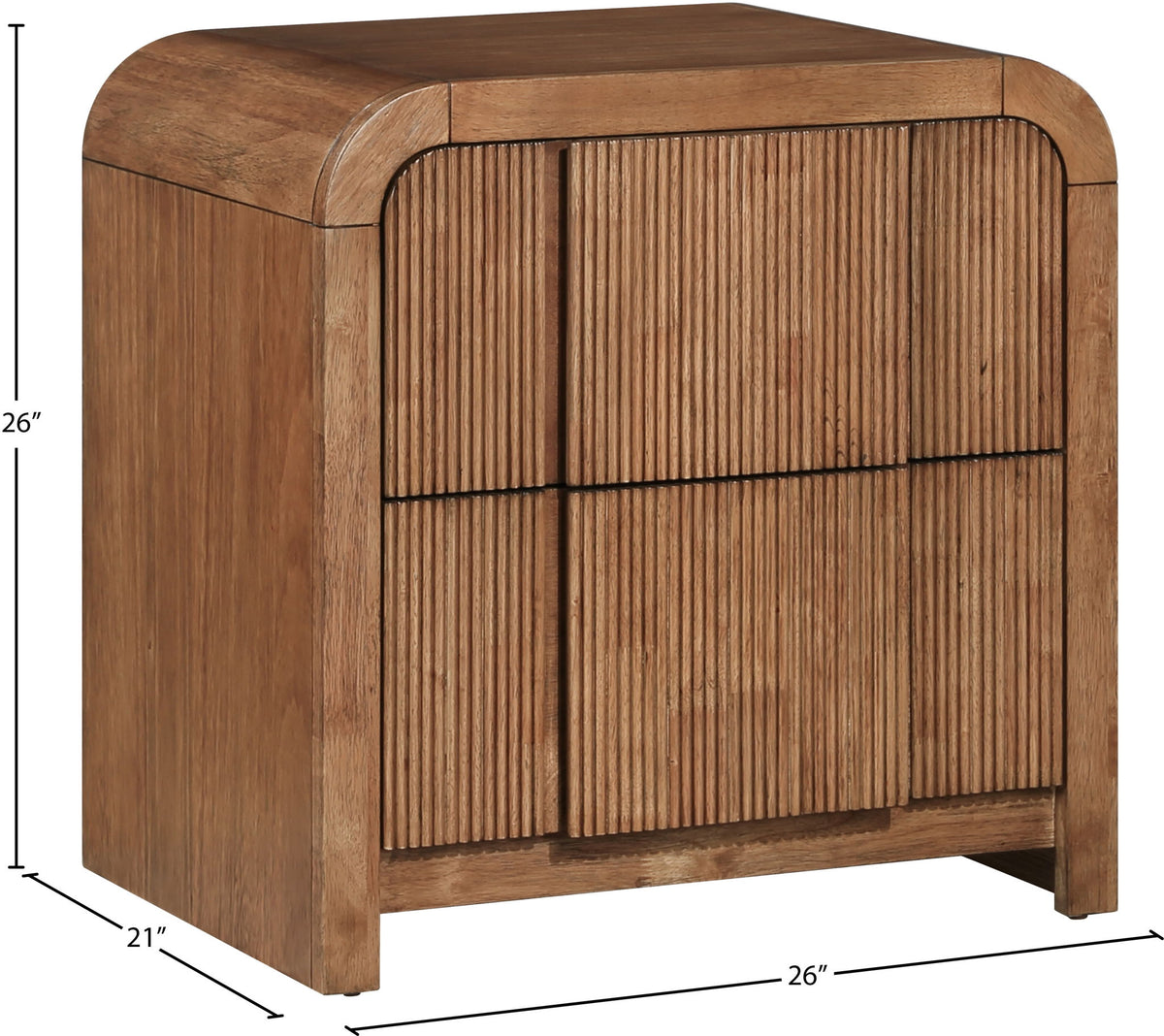 Fluted - Night Stand