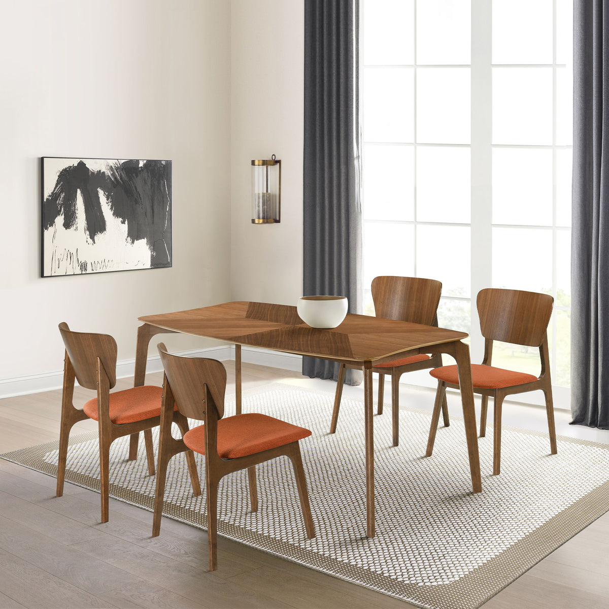 Kalia - Dining Set With Walnut Table