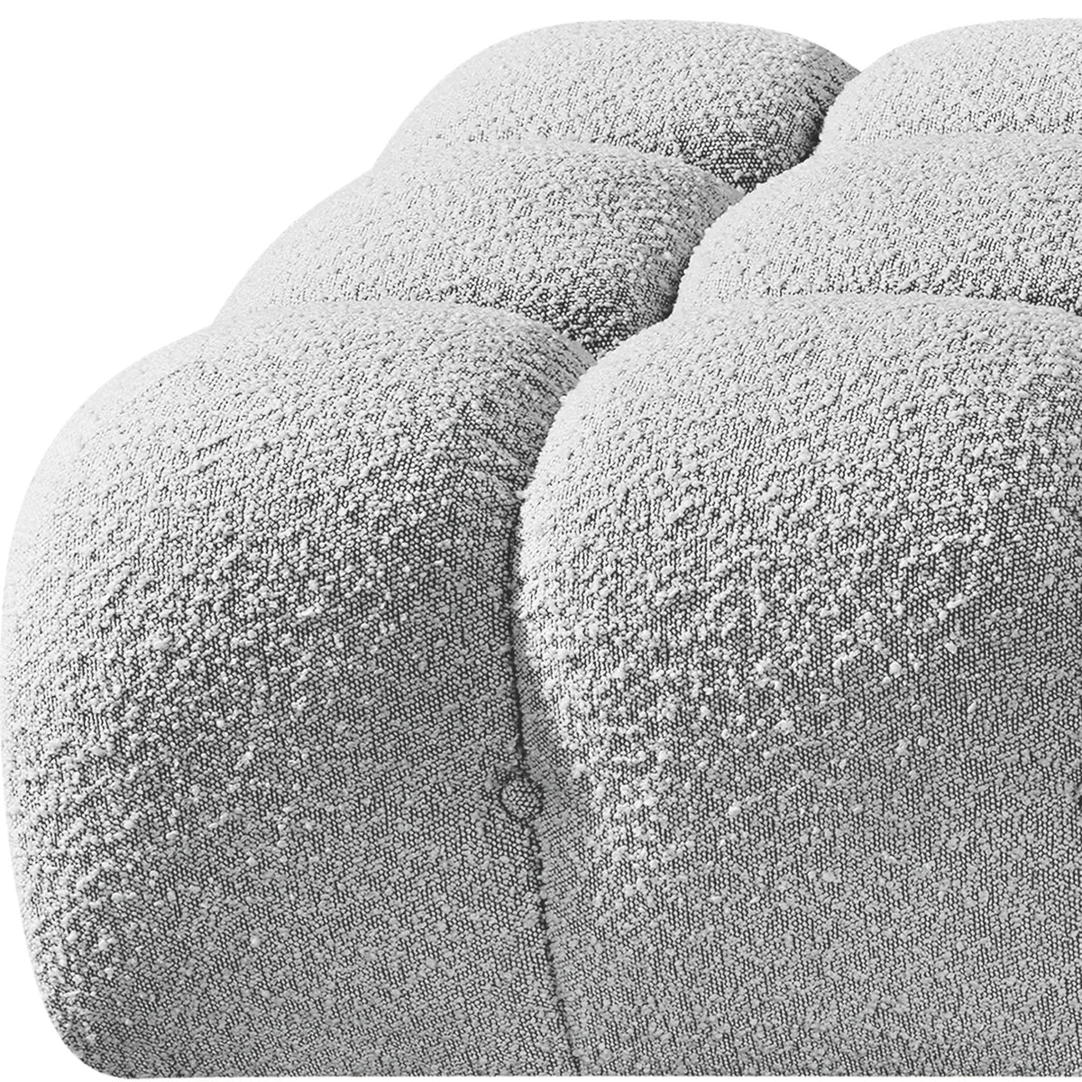 Ames - 5 Piece Boucle Upholstered Modular Sofa With 2 Armless Seats