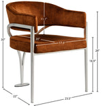 Madelyn - Dining Chair (Set of 2) - Brushed Chrome