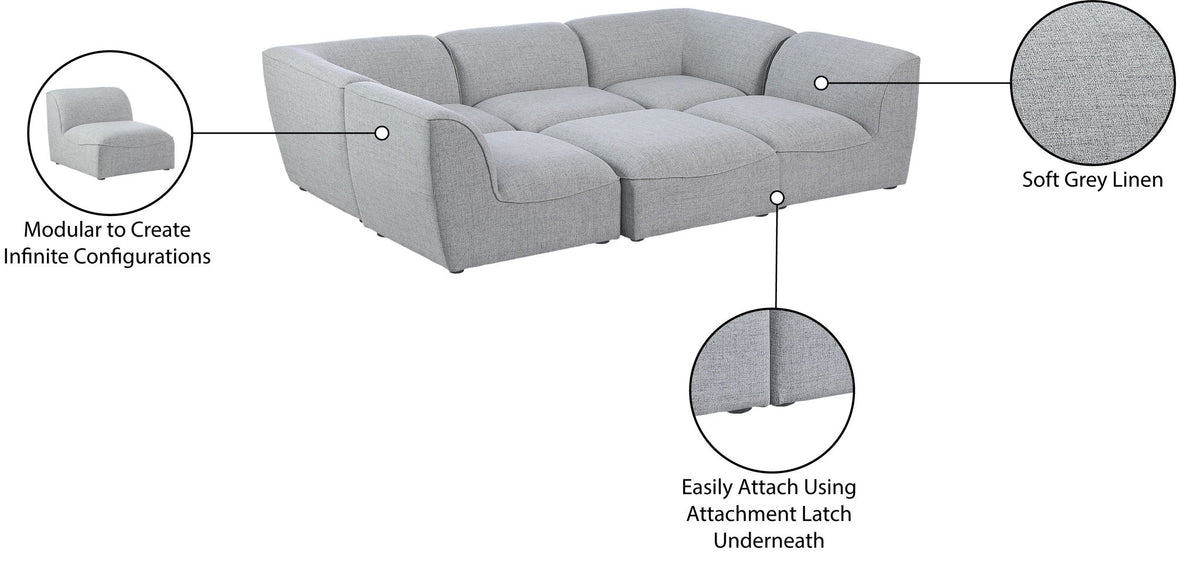 Miramar - 6 Piece Modular Sectional