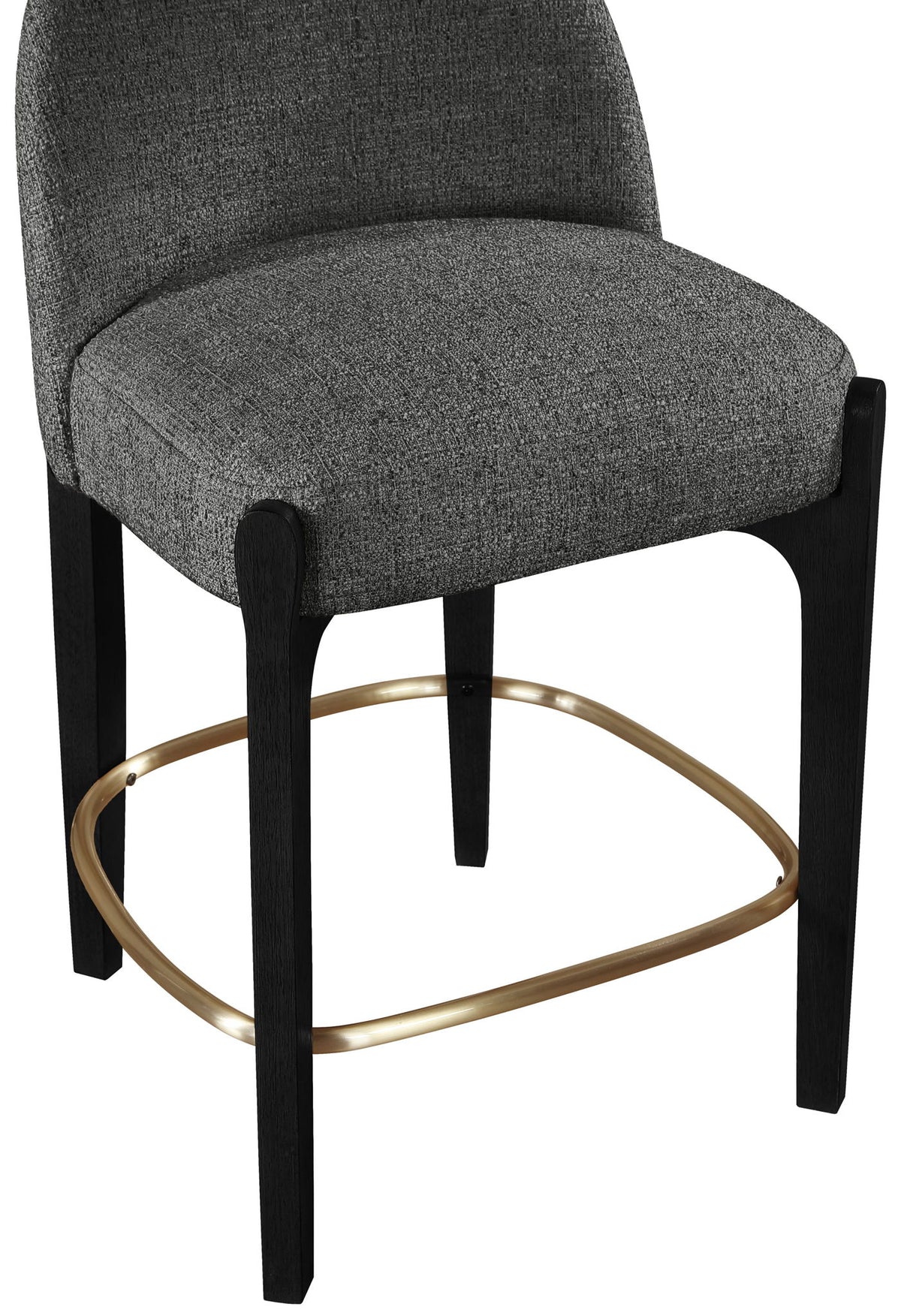 Torino - Counter Stool With Brushed Black Base