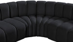 Arc - Velvet 8 Piece Curved Modular Sofa