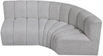 Arc - Boucle Fabric 3 Piece Sofa