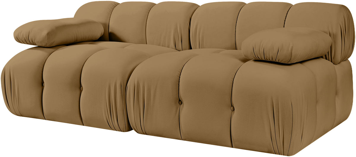 Orin - Velvet Performance Fabric Upholstered 2 Piece Modular Sofa