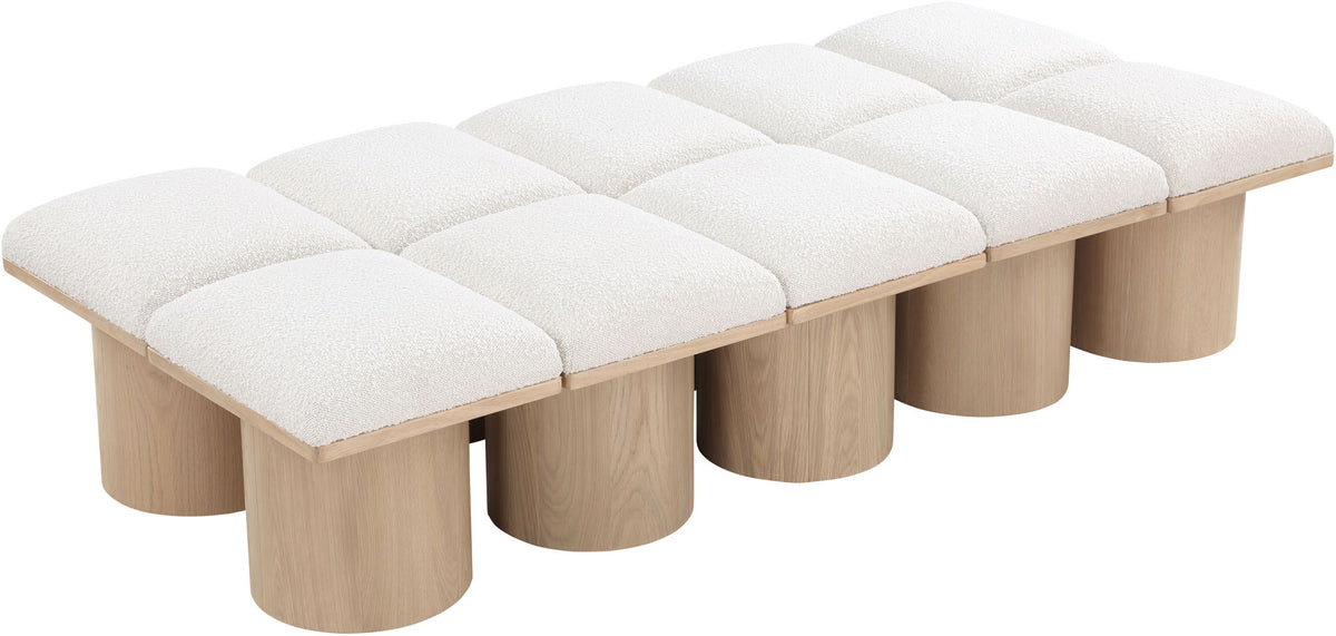 Pavilion - 10 Piece Modular Bench With Natural Base