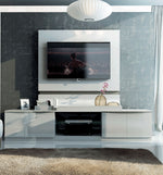 Granada - TV Base With Panel - White